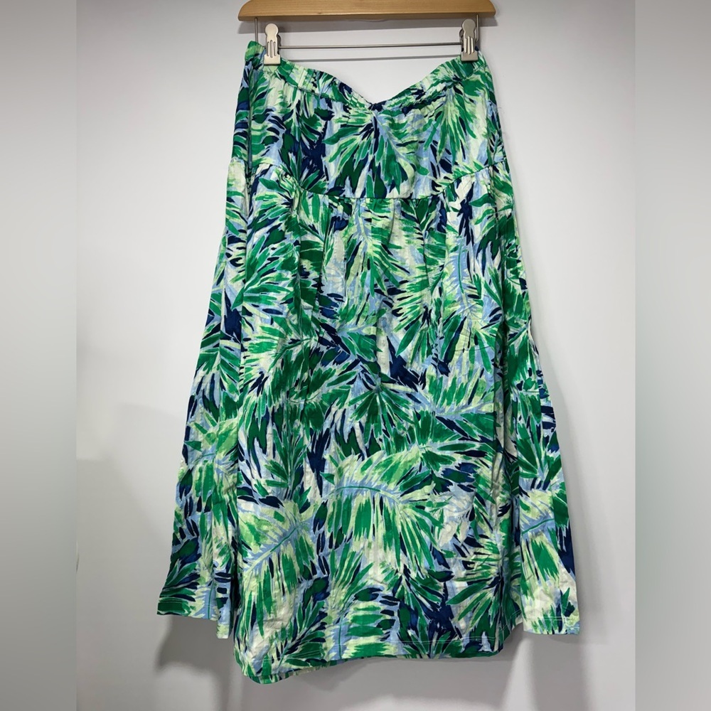 C&B Printed Midi Skirt sz Small 100% cotton
